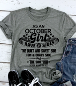 As a October Girl I have 3 Sides Shirt Variant 3