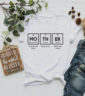 Mom Life Periodic Table Element T Shirt 