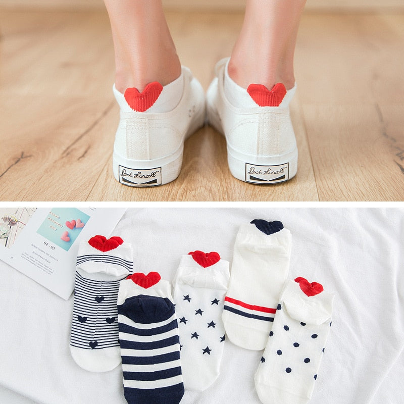 Cute Cotton Socks ( 5Pairs )