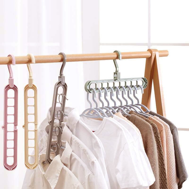 8 in 1 Folding clothes Hangers 360 Degree Rotating Multifunction