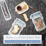 Reusable Mason Jar Zipper Bags