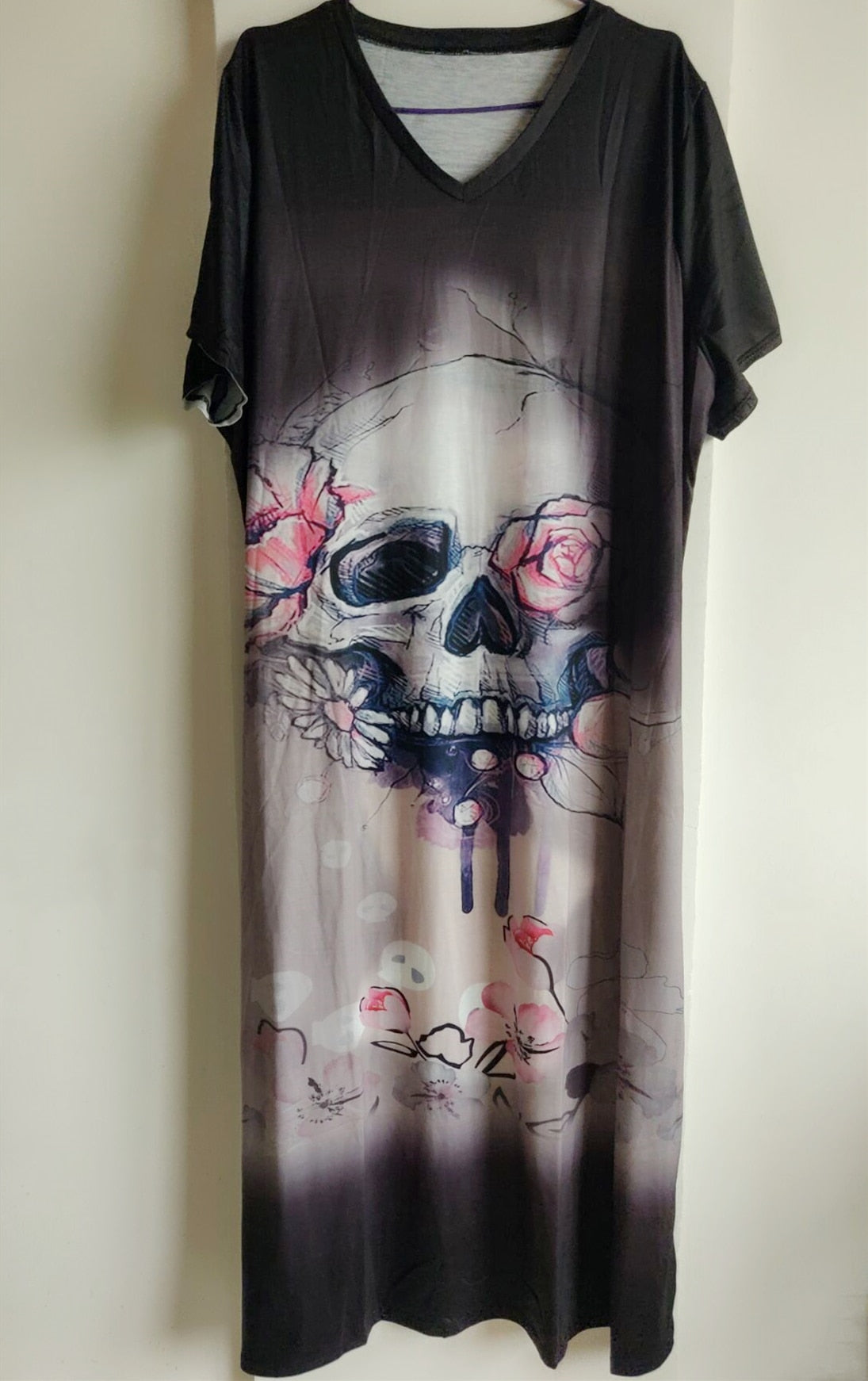 Punk Style Skull Print Sundress
