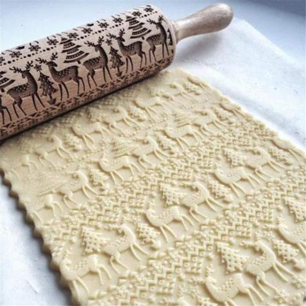 Christmas Embossed Rolling Pin