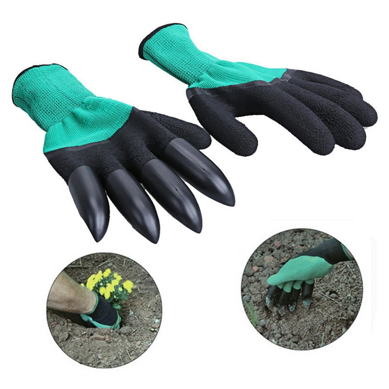 Garden Claw Gloves For Digging, Planting & Raking