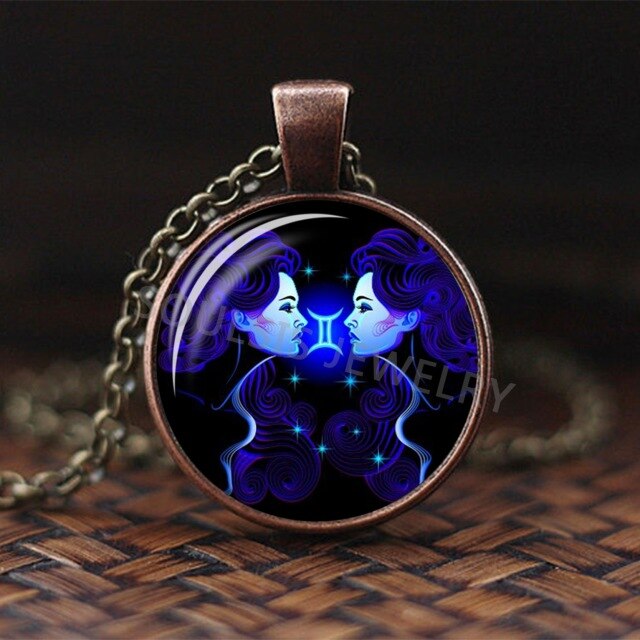 Zodium - Glass Cabochon Horoscope Necklace