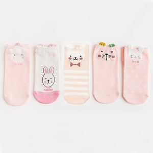 Cute Cotton Socks ( 5Pairs )