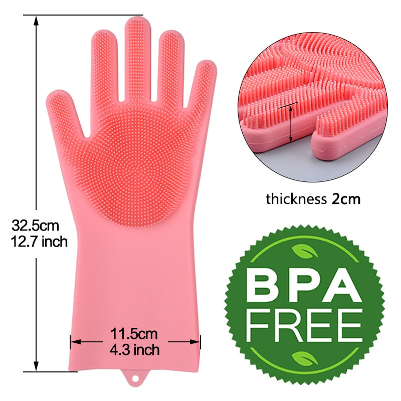 Magic Silicone Dish Washing Gloves - ScrubShield