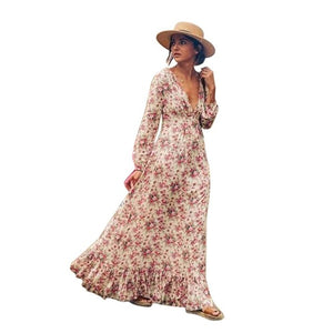 Sexy For Me - French Boho Maxi Dress