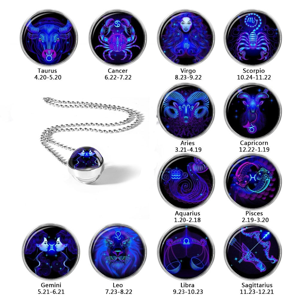 Zodium - Glass Constellations Necklace