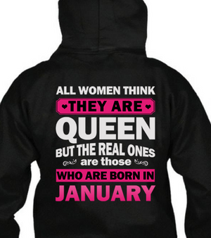 Real Queens Are Born January T Shirt