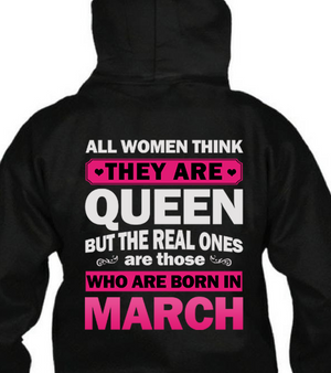  Real Queens Are Born March T Shirt