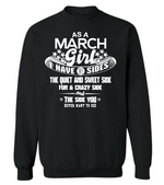 As a March Girl I have 3 Sides Shirt Variant 3